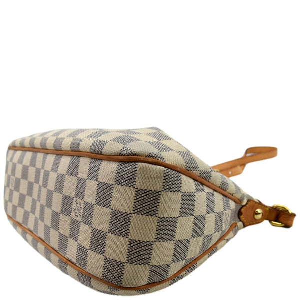 LOUIS VUITTON Siracusa PM Damier Azur Shoulder Bag White