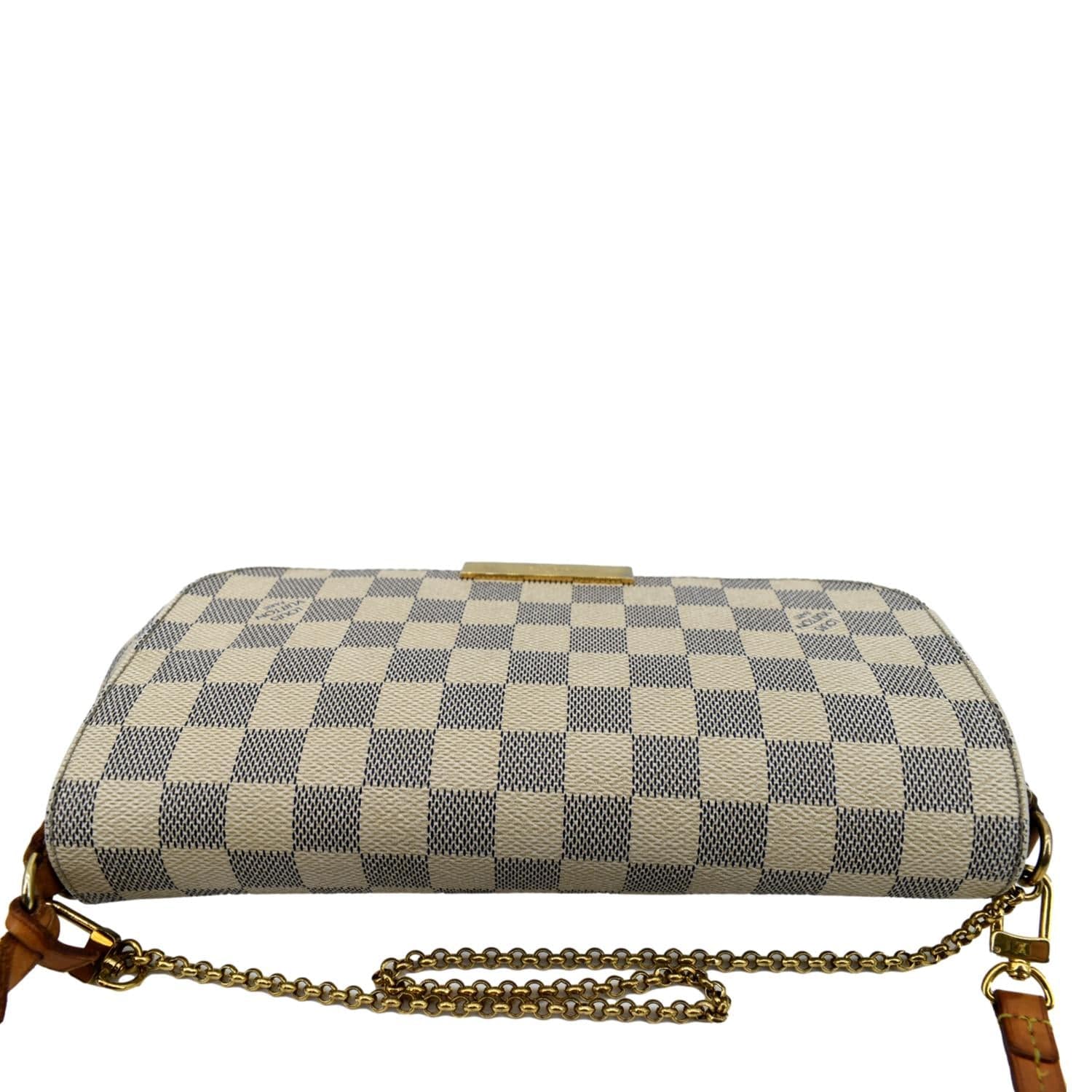 Louis Vuitton Damier Azur Canvas Favorite MM Bag For Sale at