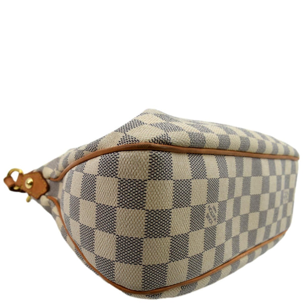 LOUIS VUITTON Siracusa PM Damier Azur Shoulder Bag White
