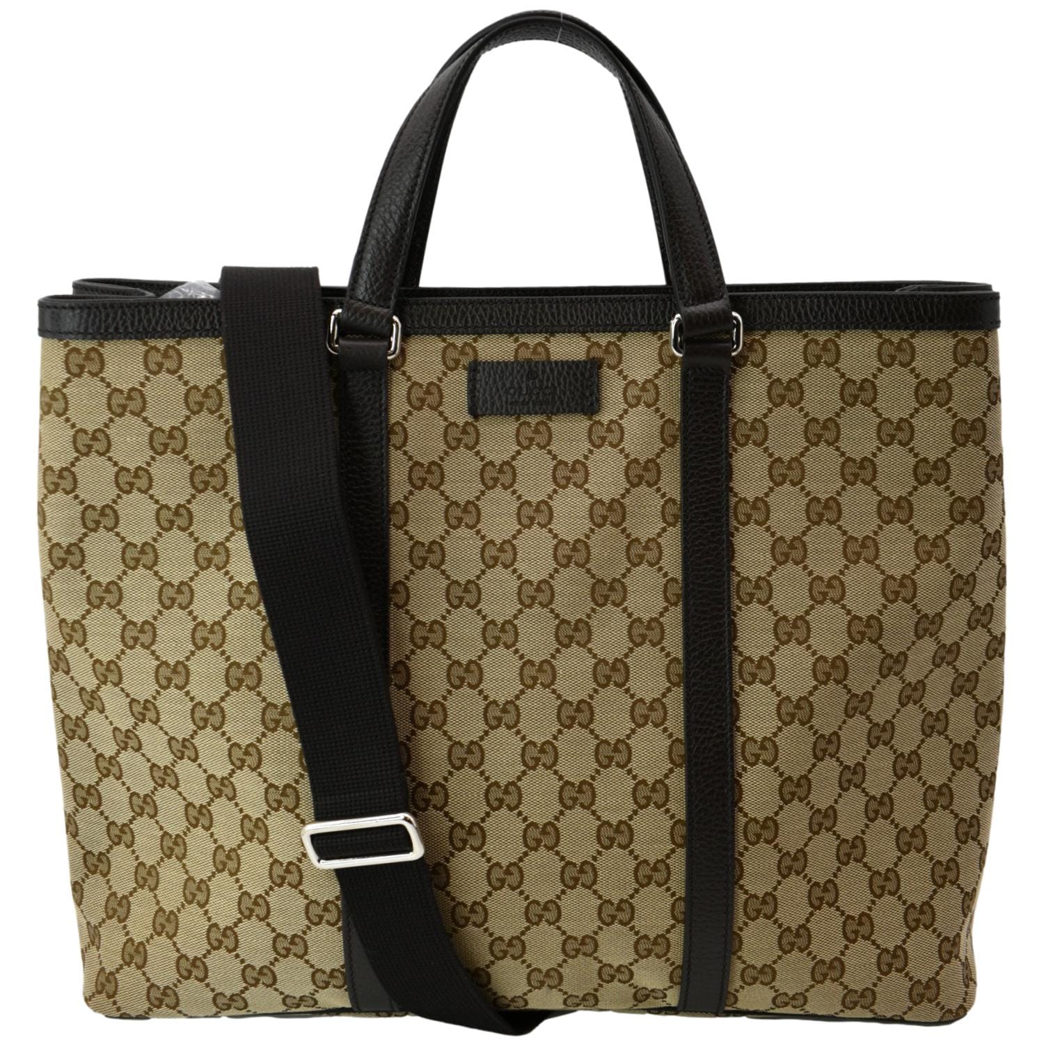 GUCCI GG Supreme Canvas Shopping Tote Bag Beige 449169