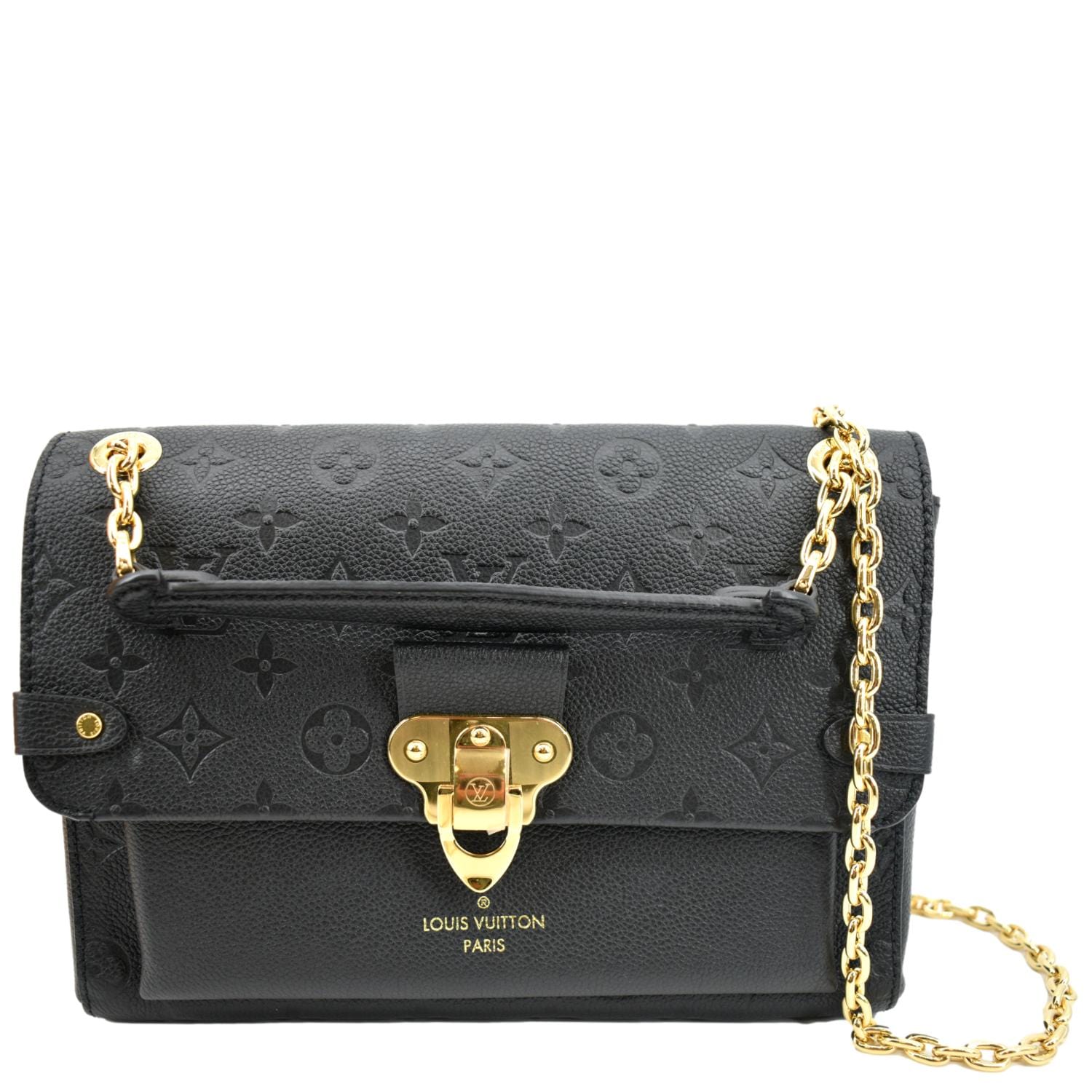 LOUIS VUITTON Vavin PM Monogram Empreinte Leather Shoulder Bag Black  - New Year Deals