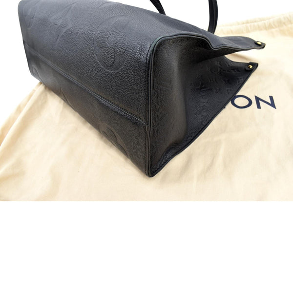 LOUIS VUITTON Onthego GM Monogram Empreinte Leather Tote Bag Black - New Year Deals