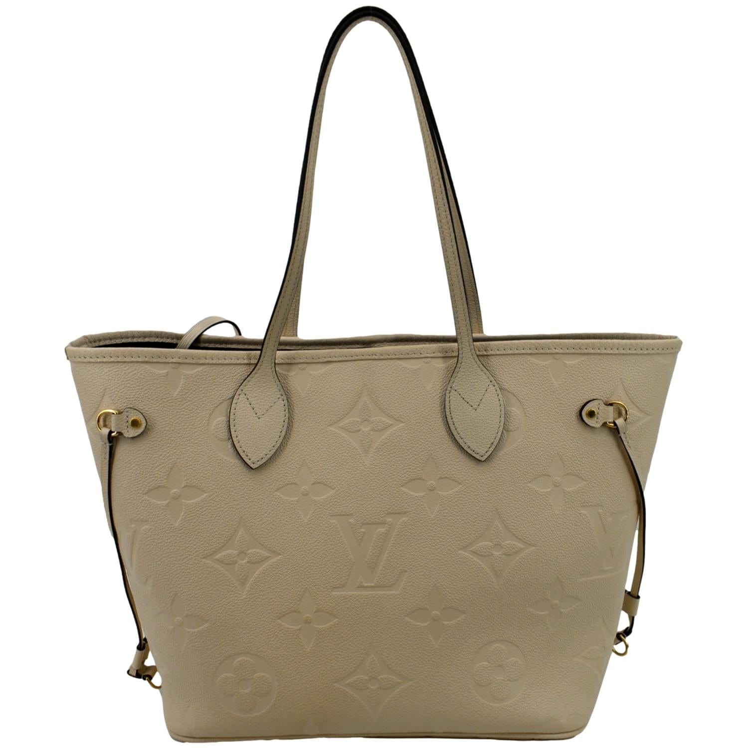 LOUIS VUITTON  Neverfull MM Monogram Empreinte Tote Bag Tourterelle  - Hot Deals