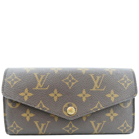 LOUIS VUITTON  Sarah Monogram Canvas Wallet Brown