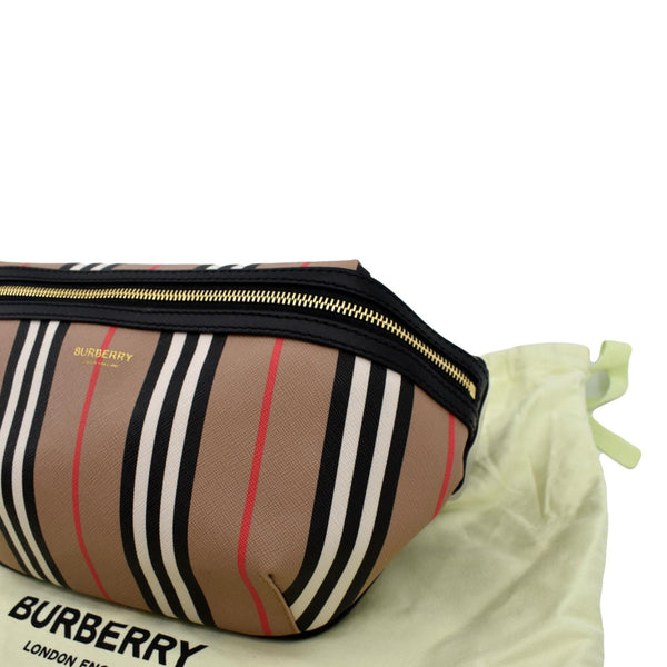 Burberry Icon Stripe Sonny E-Canvas Bum Bag Archive - Right Side