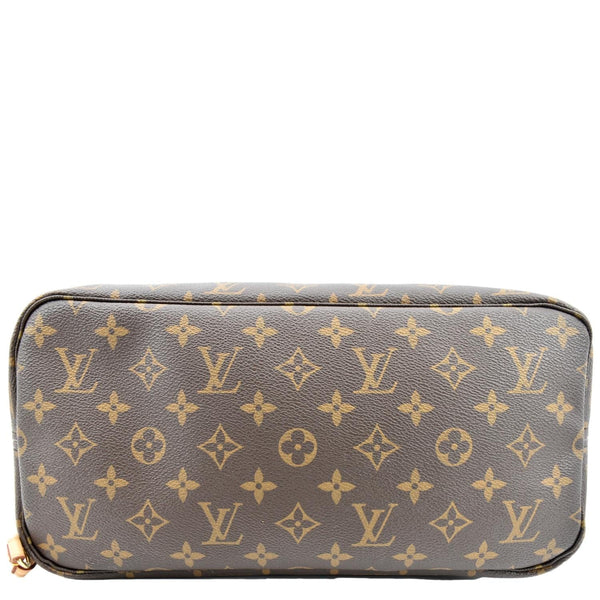 Louis Vuitton Neverfull MM Monogram Canvas Tote Bag - Bottom
