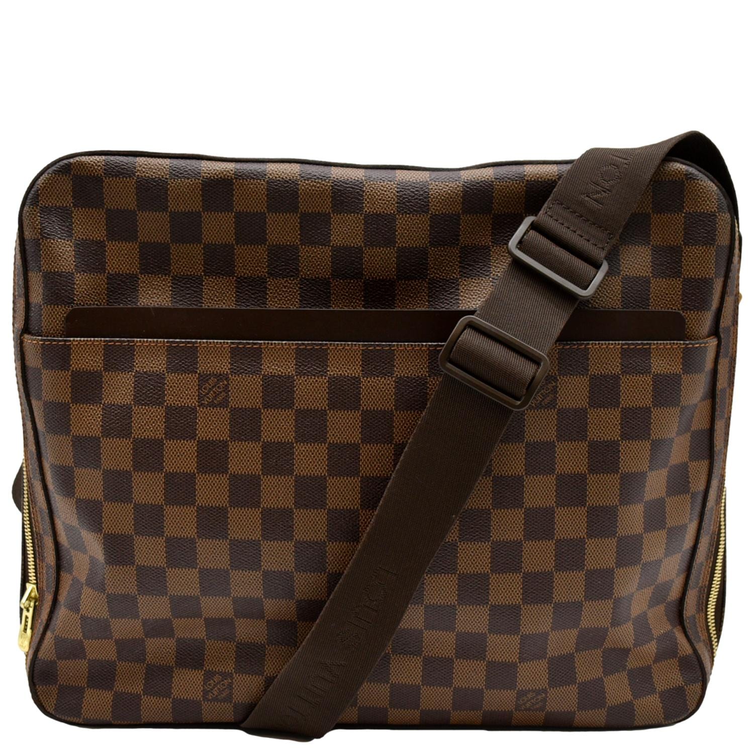 LOUIS VUITTON Dorsoduro Damier Ebene Messenger Crossbody Bag Brown