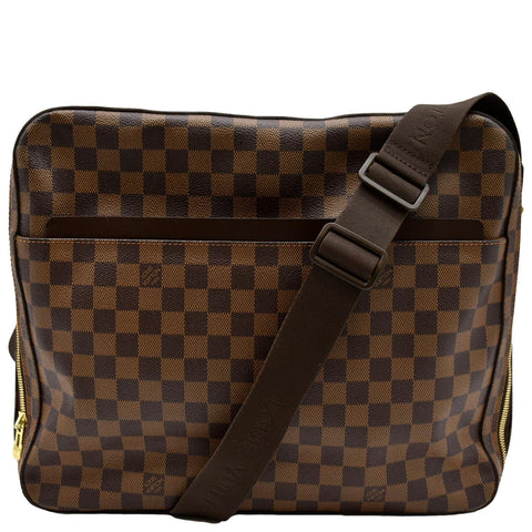 LOUIS VUITTON Dorsoduro Damier Ebene Messenger Crossbody Bag Brown