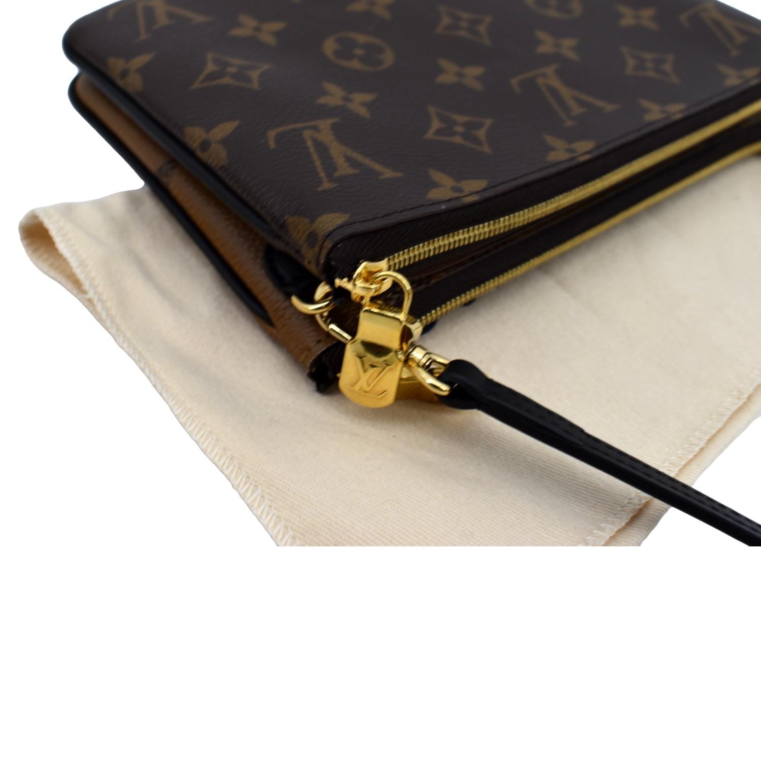 Louis Vuitton Double Zipper Pochette Handbag