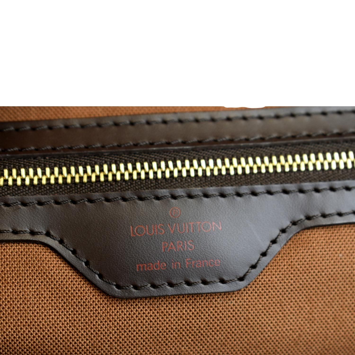 Louis Vuitton Damier Ebene Canvas Leather Ribera GM Bag at 1stDibs