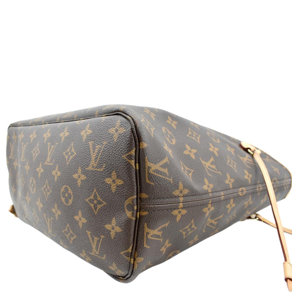 Louis Vuitton Neverfull MM Monogram Canvas Tote Bag - Bottom Right