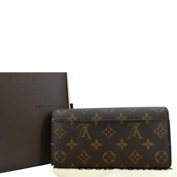 Louis Vuitton Sarah Monogram Canvas Wallet in Brown - Back