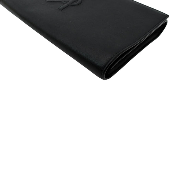 YVES SAINT LAURENT Belle de Jour Leather Clutch Bag Black