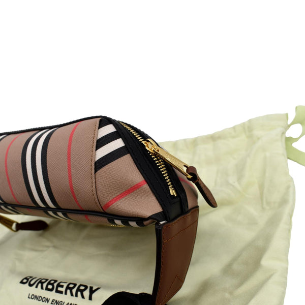 Burberry Icon Stripe Sonny E-Canvas Bum Bag Archive - Top Left