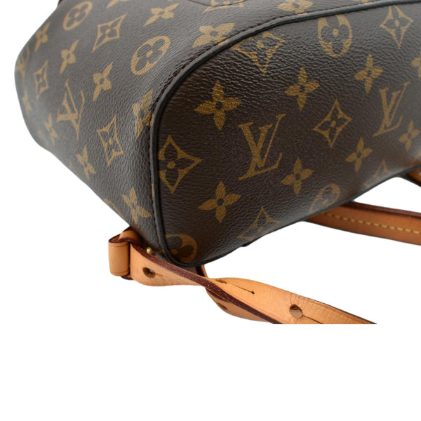 Louis Vuitton Montsouris Monogram Canvas Backpack Bag Brown- Left Top