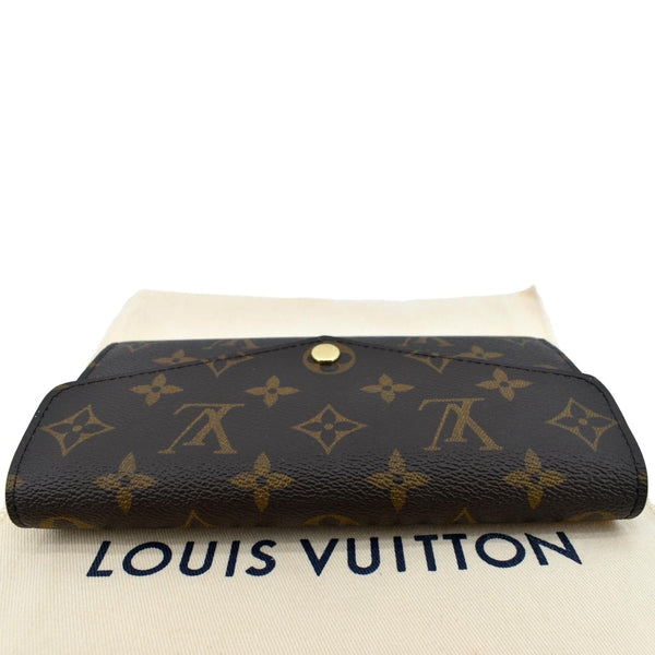 Louis Vuitton Sarah Monogram Canvas Wallet in Brown - Top