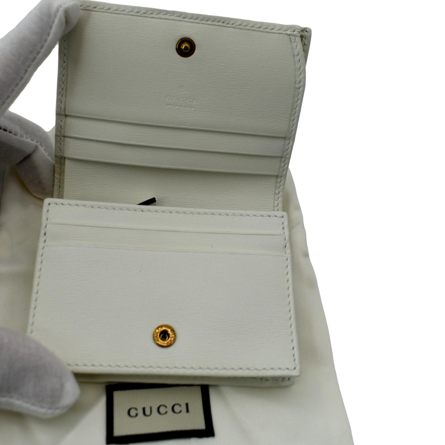 Gucci GG Marmont Card Case in White