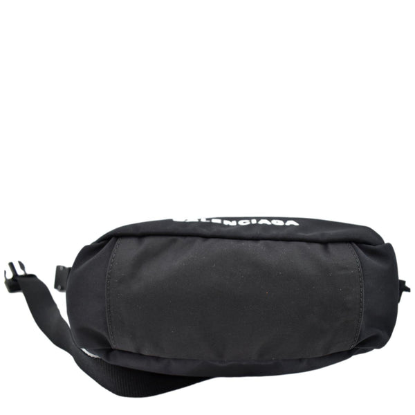 BALENCIAGA Wheel Nylon Shoulder Bag Black