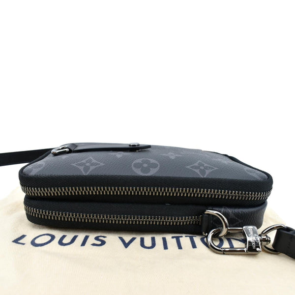 Louis Vuitton Double Monogram Eclipse Phone Pouch Black - Top