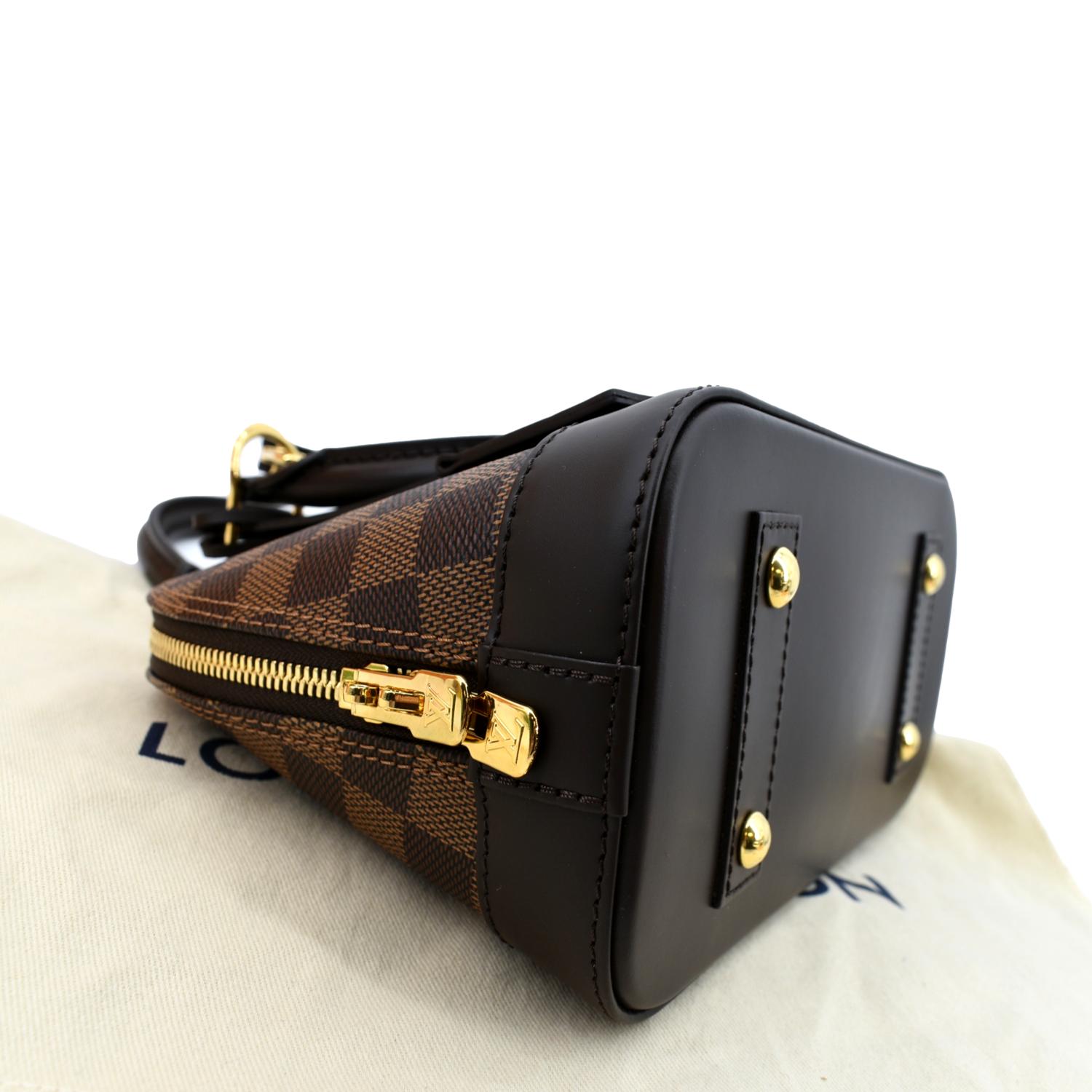 Louis Vuitton Alma BB Damier Ebene Satchel Crossbody Bag