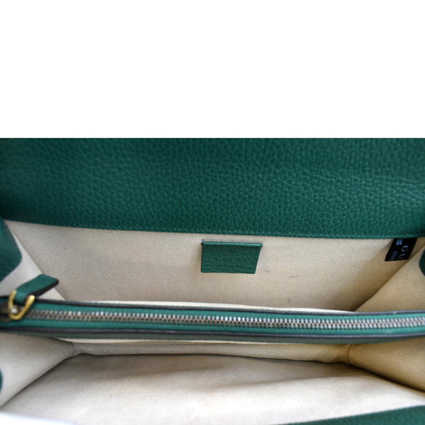 Gucci Dionysus Small Leather Shoulder Bag Emerald - Inside Sections