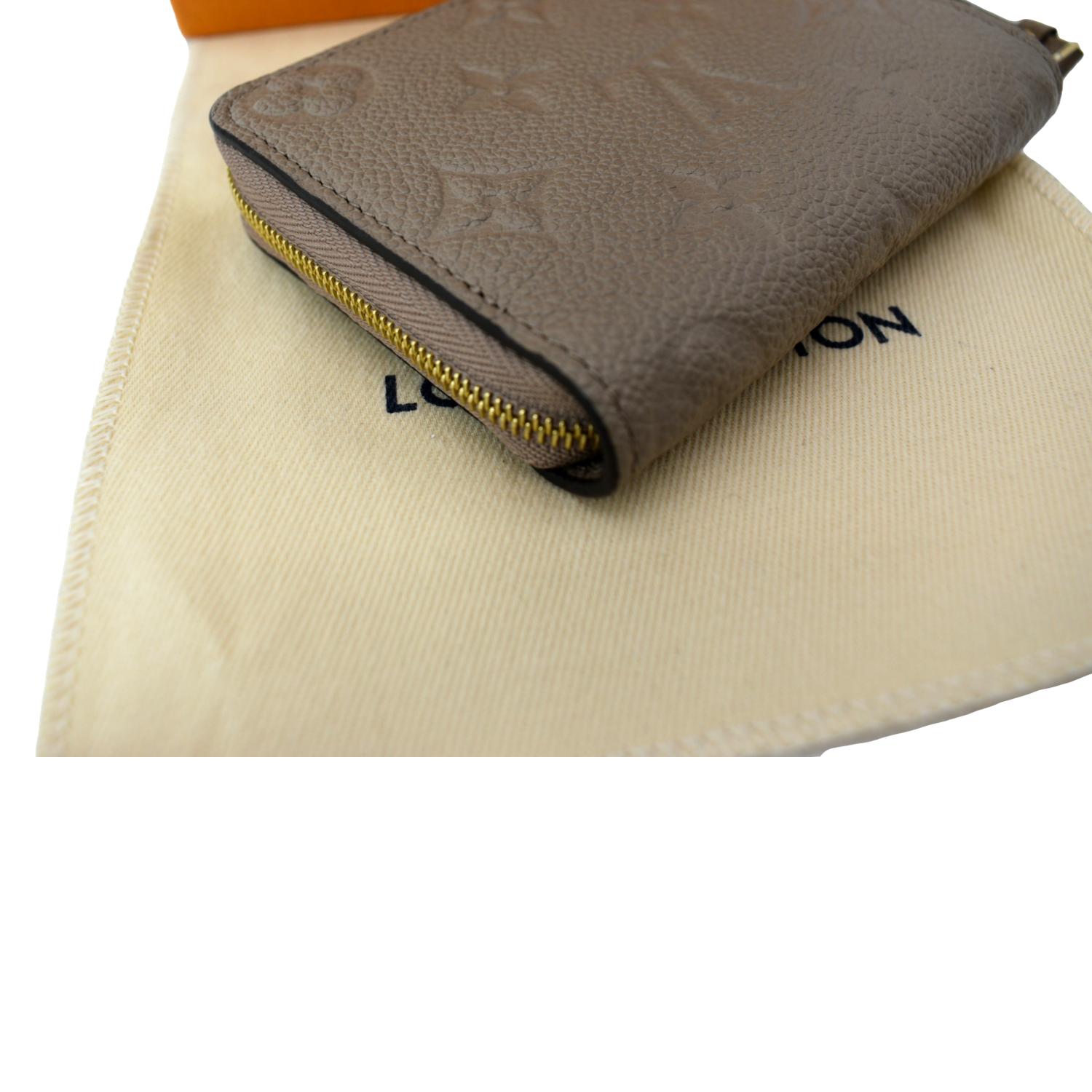 Louis Vuitton Zippy Coin Purse Monogram Empreinte Leather Tourterelle