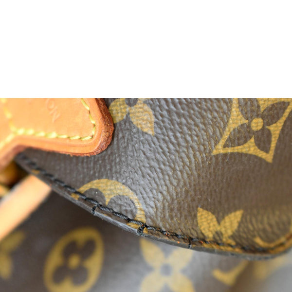 Louis Vuitton Montsouris Monogram Canvas Backpack Bag Brown - Close Look