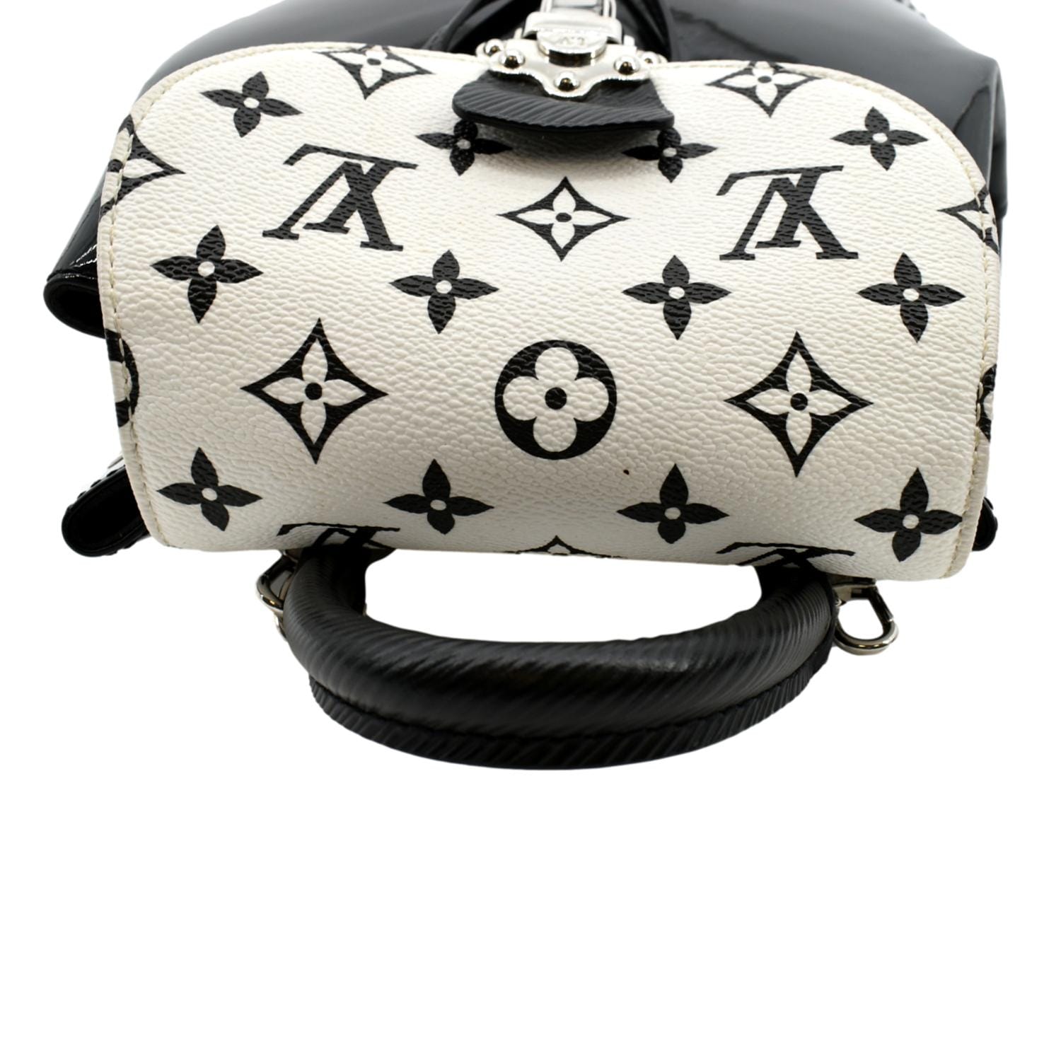 Louis Vuitton Hot Springs Backpack White Monogram And Patent Leather Auction