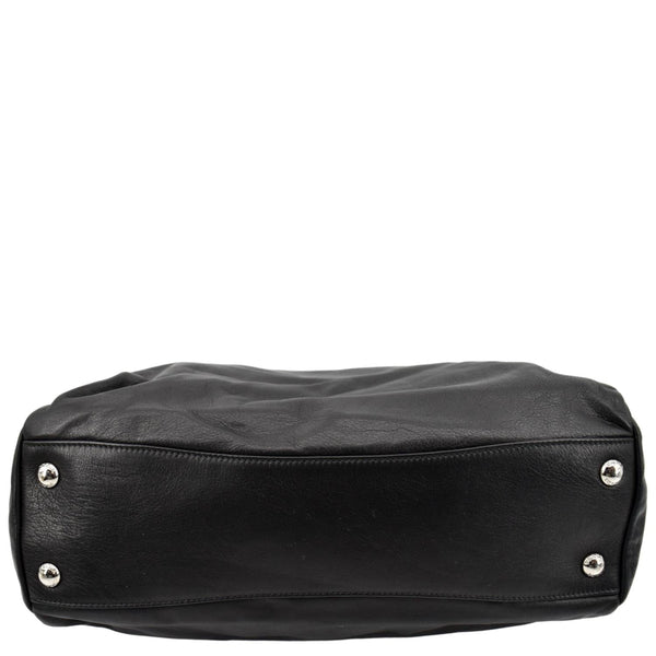 Prada Leather Shoulder Bag in Black Color - Bottom