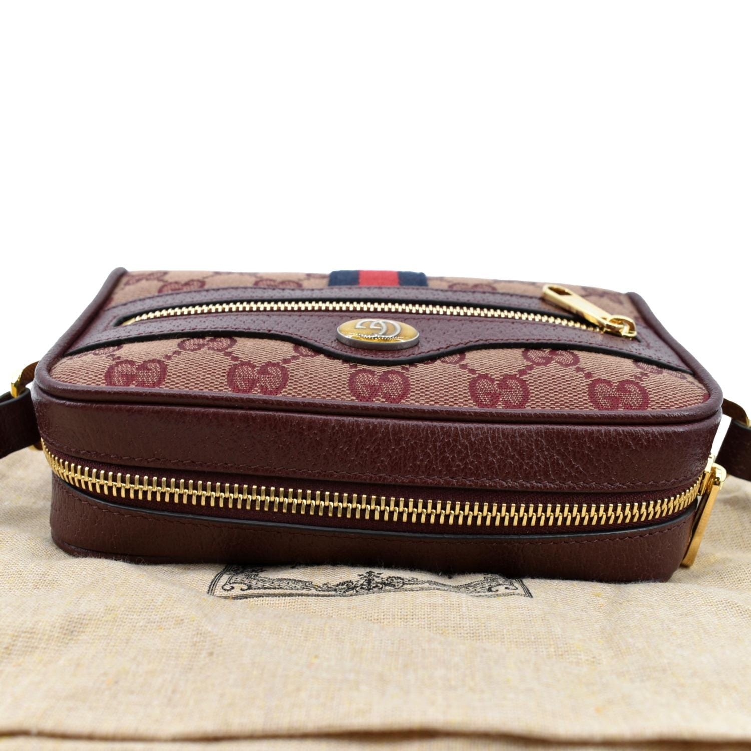 Gucci Mini Ophidia Toiletry Case Brown Gg Supreme Canvas Weekend