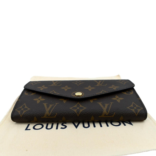 Louis Vuitton Sarah Monogram Canvas Wallet in Brown - Bottom