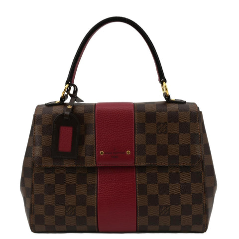 LOUIS VUITTON Bond Street MM Damier Ebene Satchel Bag Bordeaux
