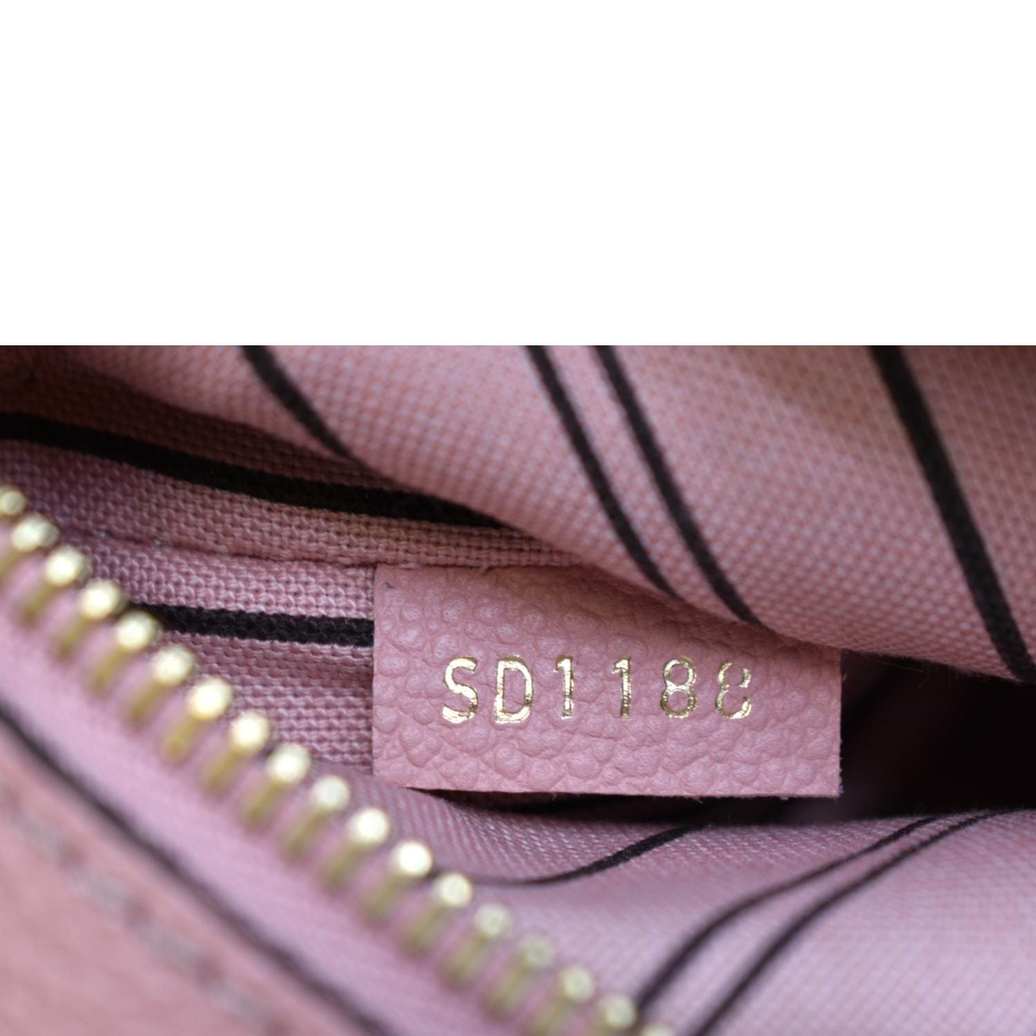 NTWRK - Pink Monogram Empreinte Leather Rose Poudre Metis Pochette Sku#