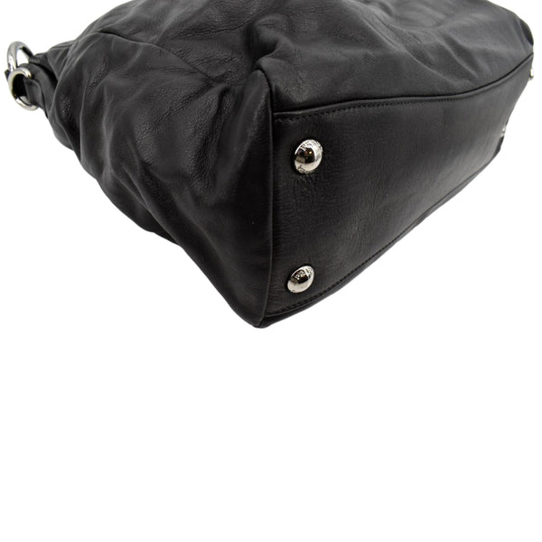 Prada Leather Shoulder Bag in Black Color - Bottom Left