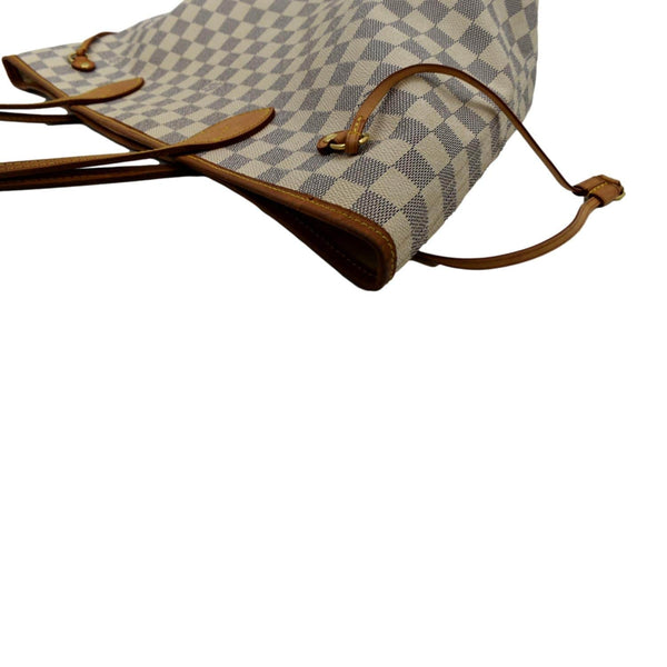 Louis Vuitton Neverfull MM Damier Azur Shoulder Bag - Top Left