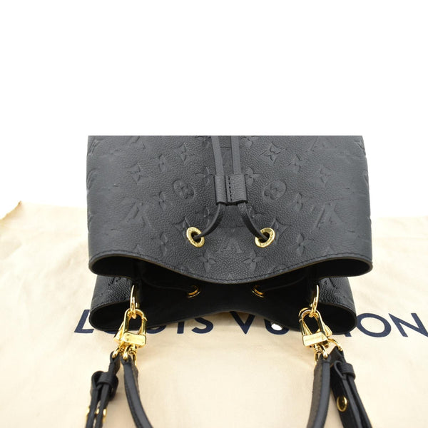 LOUIS VUITTON NeoNoe MM Monogram Empreinte Leather Shoulder Bag Black