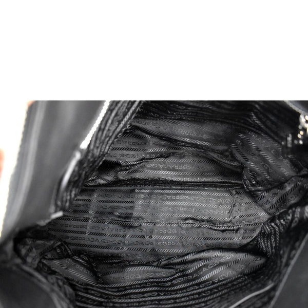 Prada Leather Shoulder Bag in Black Color - Inside