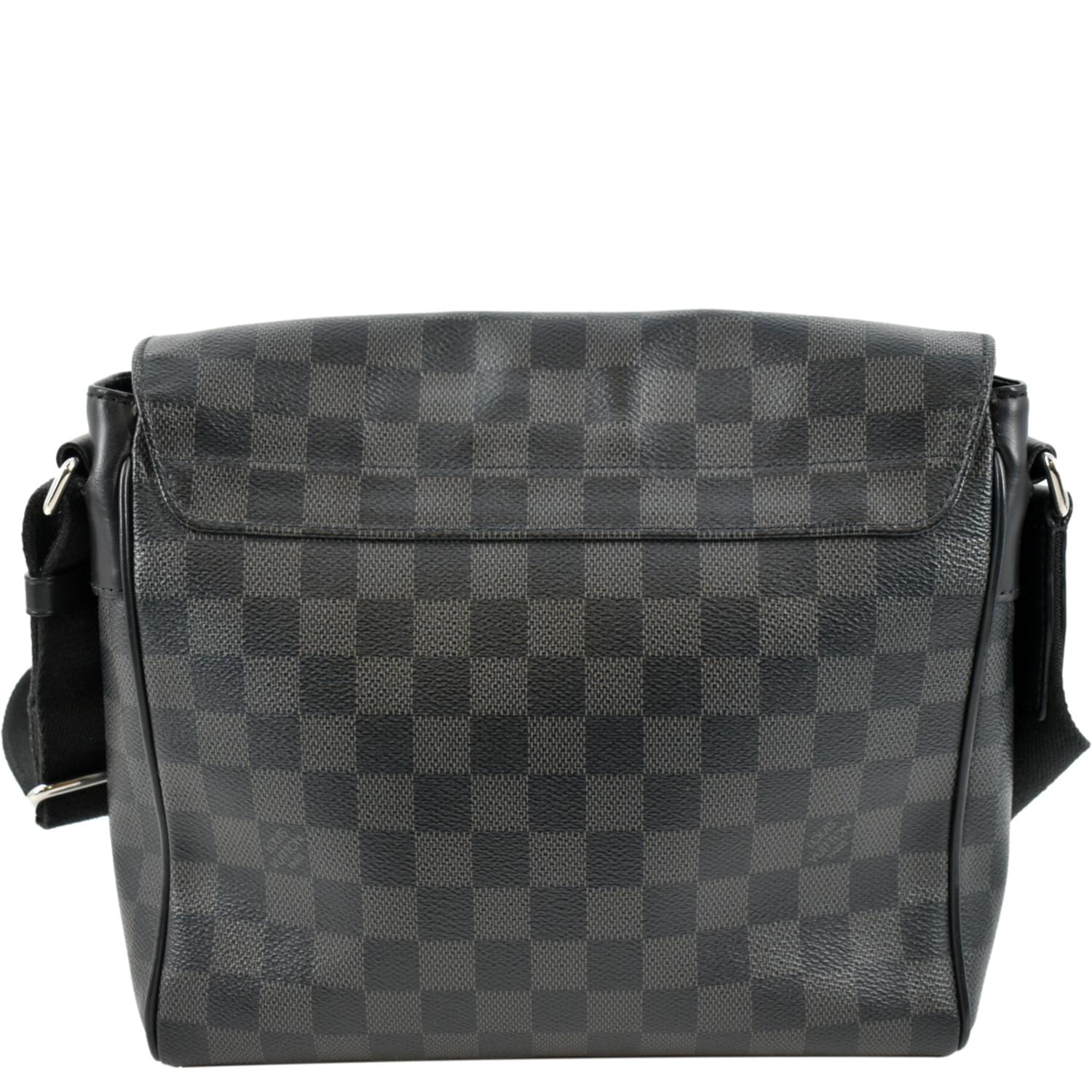 Black Louis Vuitton Damier Graphite District PM Crossbody Bag