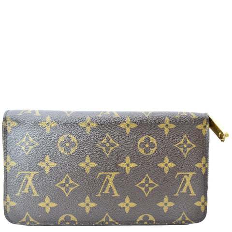 LOUIS VUITTON Zippy Organizer Monogram Canvas Wallet Brown