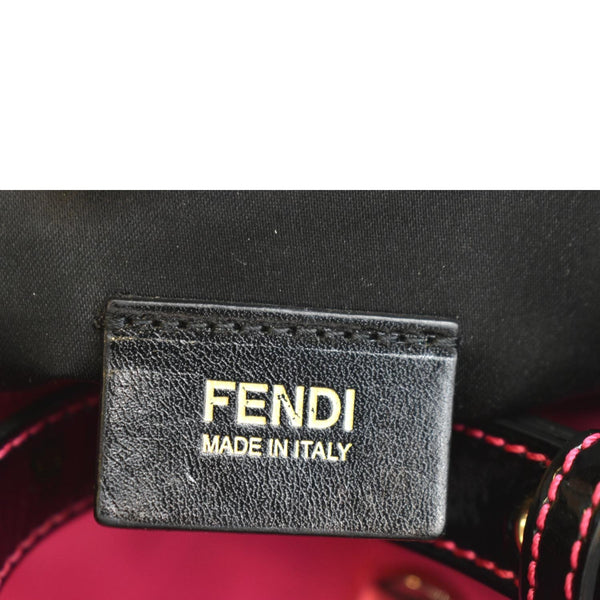Fendi Zucchino Print Canvas Shopping Tote Bag Black - Made In Italy