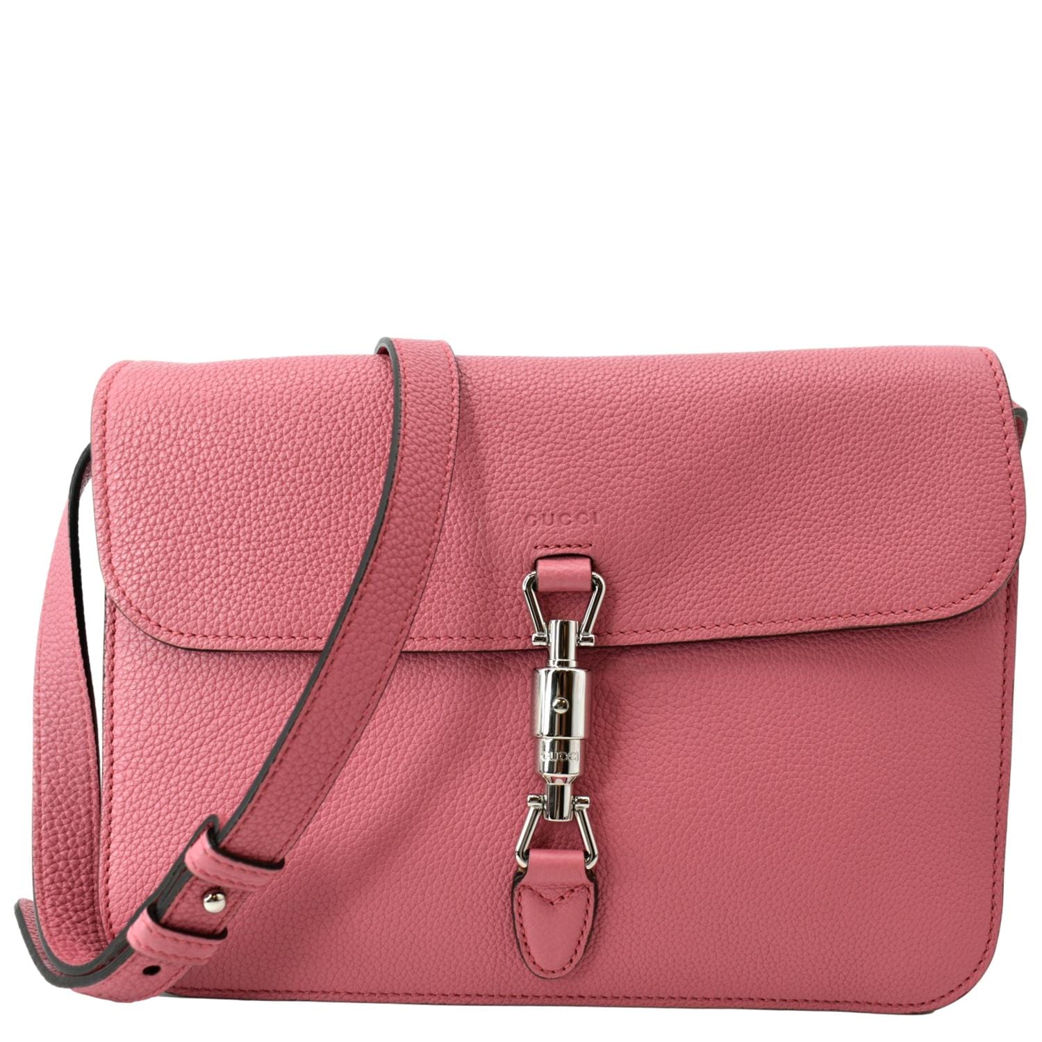 GUCCI Jackie Leather Shoulder Bag Pink 362971