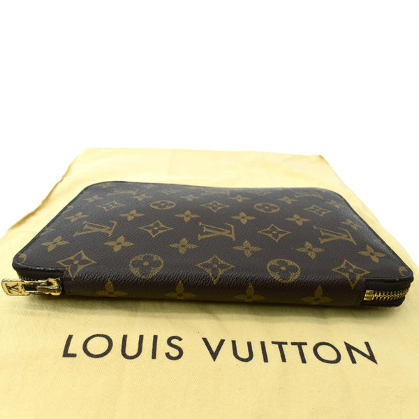 LOUIS VUITTON Zippy Agenda Monogram Canvas Planner Cover Brown