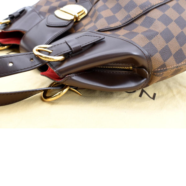 LOUIS VUITTON Sistina GM Damier Ebene Shoulder Bag Brown