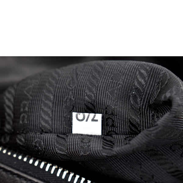 Prada Leather Shoulder Bag in Black Color - Tag