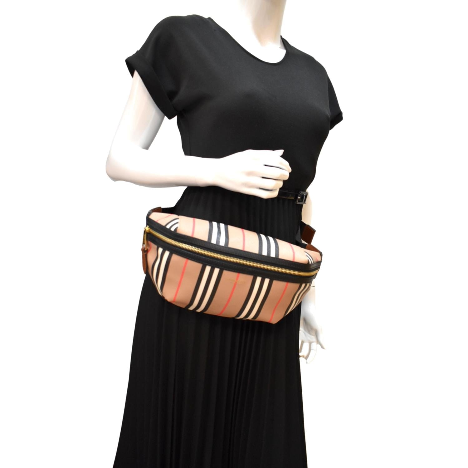 Burberry sonny icon stripe e canvas belt bag Clearance