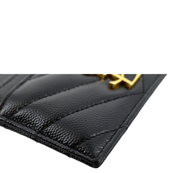 Yves Saint Laurent Monogram Grain Leather Card Case - Bottom Right