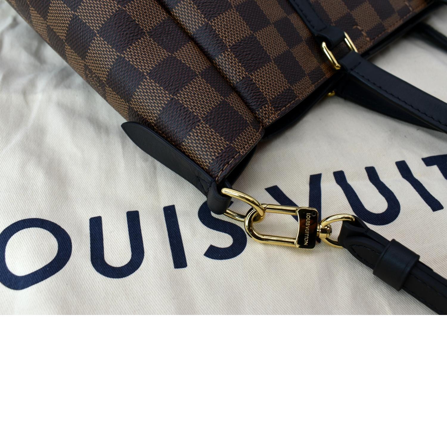 Belmont cloth handbag Louis Vuitton Brown in Cloth - 33606849