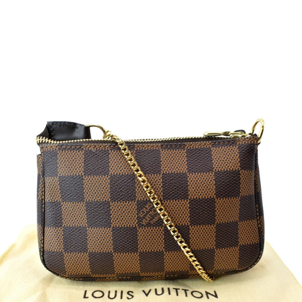 Louis Vuitton Mini Pochette Damier Ebene Accessories Pouch