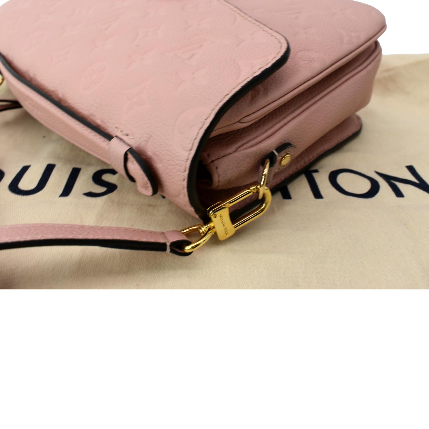Louis Vuitton Pochette Metis Monogram Empreinte Leather Pink 1870071