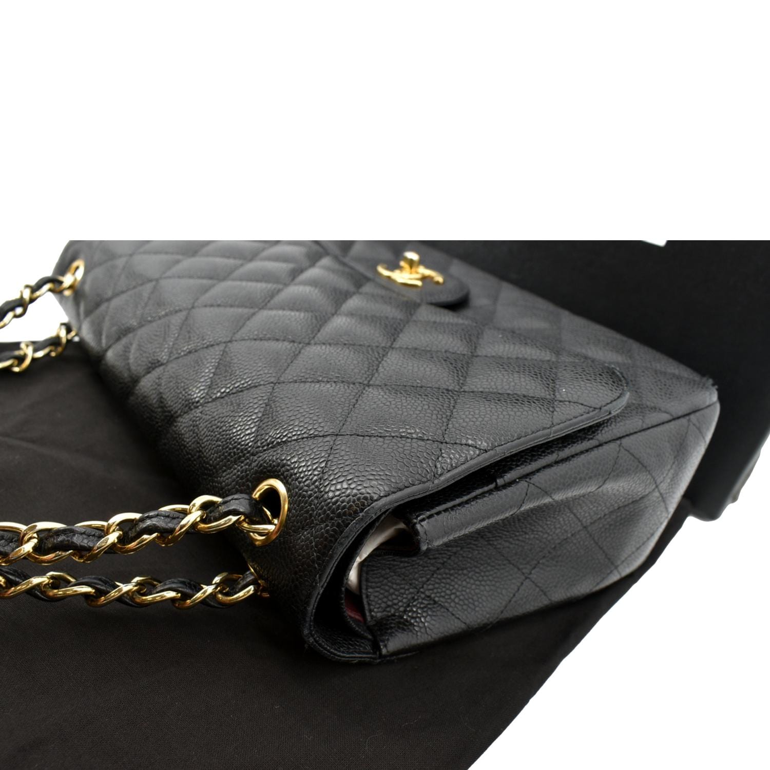 chanel quilted bag new black